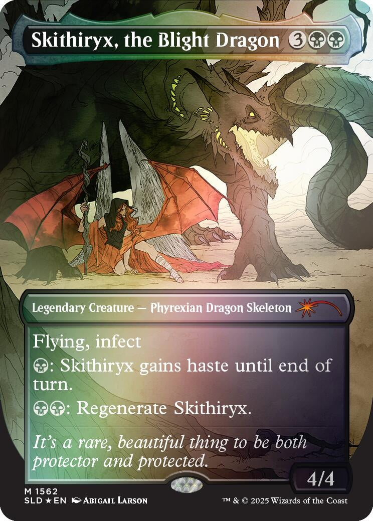 Image for Skithiryx, the Blight Dragon (Rainbow Foil) (1562) (Secret Lair Drop Series) - Magic: The Gathering