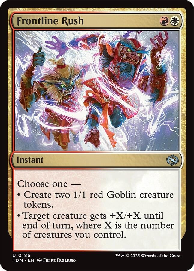 Image for Frontline Rush (186) (Tarkir: Dragonstorm) - Magic: The Gathering