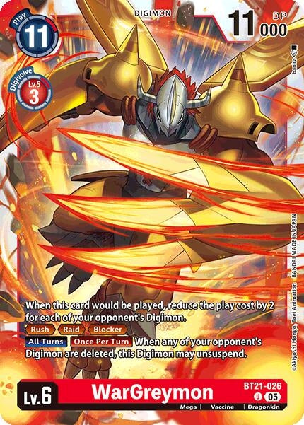 WarGreymon (BT21-026 U) (World Convergence)