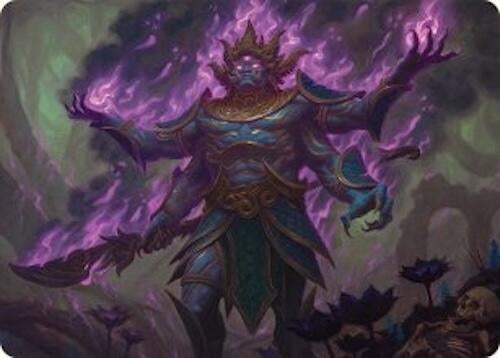 Image for Rot-Curse Rakshasa Art Card (13/54) (13) (Art Series: Tarkir: Dragonstorm) - Magic: The Gathering
