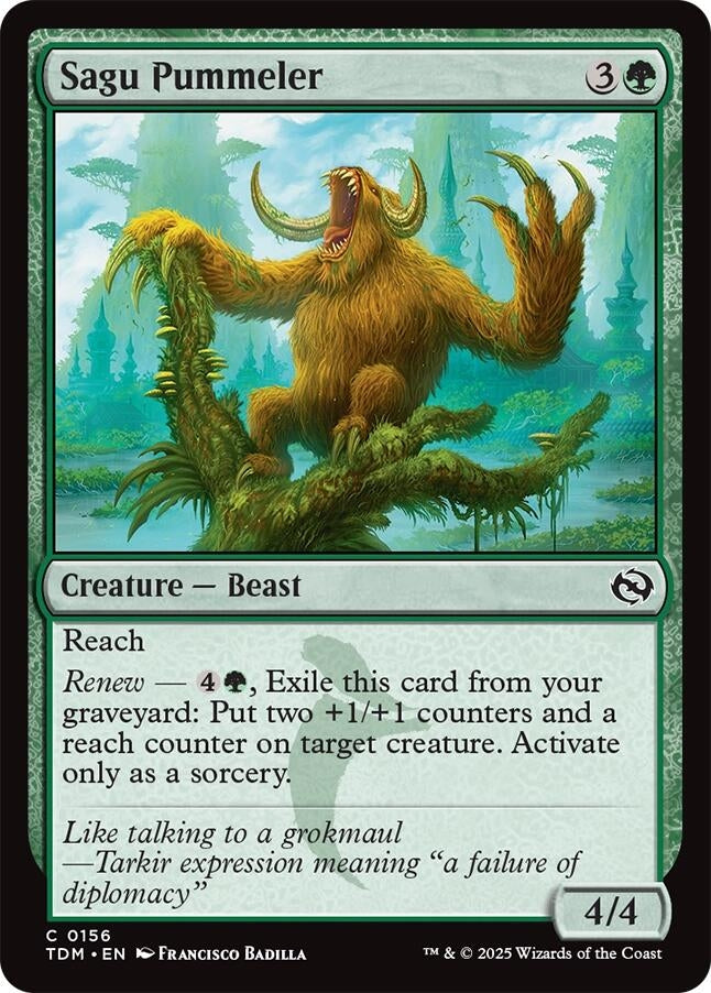 Image for Sagu Pummeler (156) (Tarkir: Dragonstorm) - Magic: The Gathering