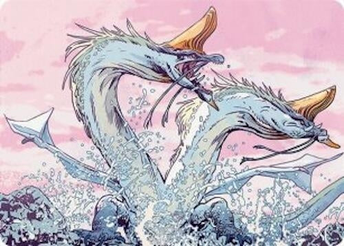 Image for Twinmaw Stormbrood Art Card (39/54) (39) (Art Series: Tarkir: Dragonstorm) - Magic: The Gathering