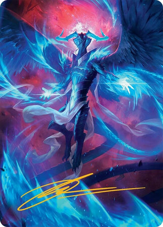 Image for Ugin, Eye of the Storms Art Card (48/54) (Gold-Stamped Signature) (48) (Art Series: Tarkir: Dragonstorm) - Magic: The Gathering