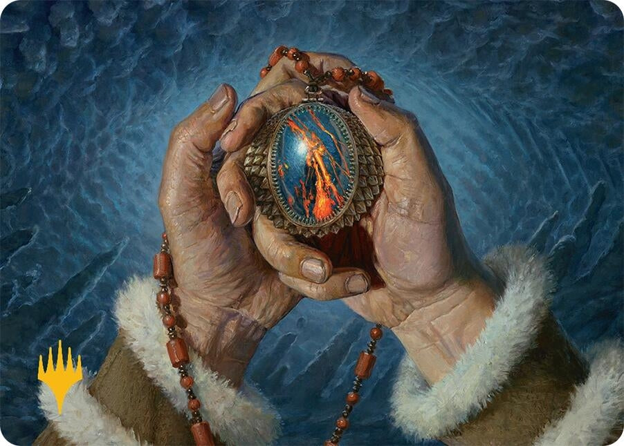 Image for Mox Jasper Art Card (28/54) (Gold-Stamped Planeswalker Symbol) (28) (Art Series: Tarkir: Dragonstorm) - Magic: The Gathering