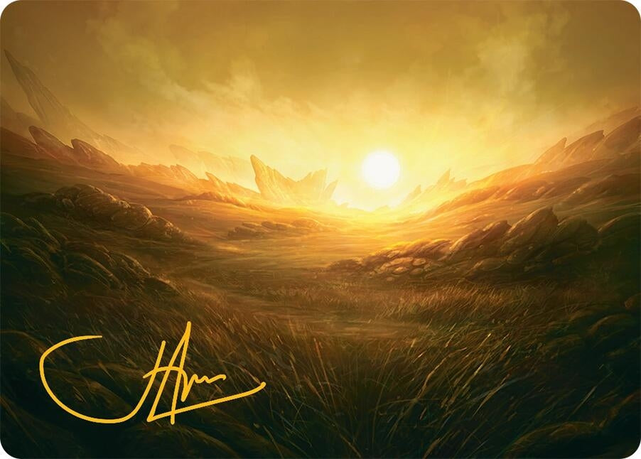 Image for Plains Art Card (31/54) (Gold-Stamped Signature) (31) (Art Series: Tarkir: Dragonstorm) - Magic: The Gathering