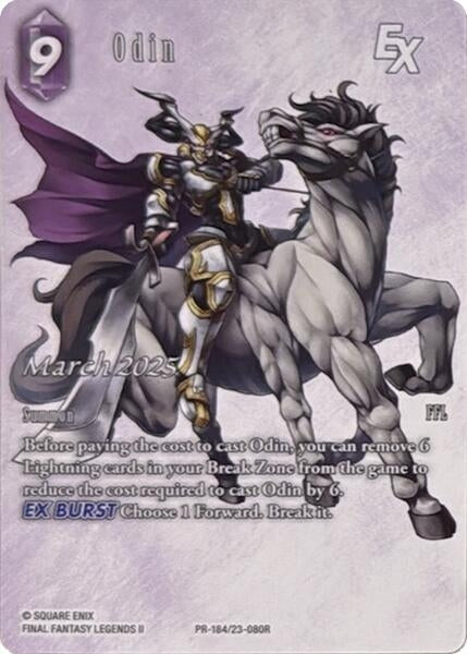 Image for Odin EX (Full Art) (23-080R) (FF: Promo Cards) - Final Fantasy TCG