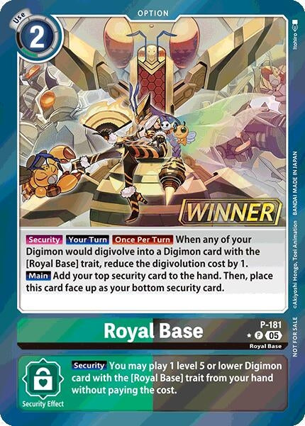 Image for Royal Base (Store Tournament 2025 Vol.2 Winner Pack) (P-181 P) (Digimon Promotion Cards) - Digimon Card Game