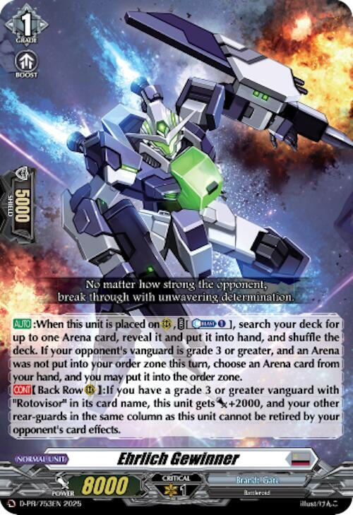 Image for Ehrlich Gewinner (D-PR/753EN) [D Promo Cards] - Cardfight Vanguard