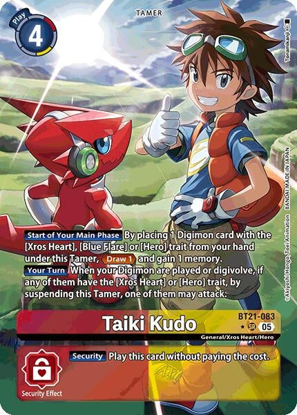 Image for Taiki Kudo (Alternate Art) (BT21-083 SR) (World Convergence) - Digimon Card Game