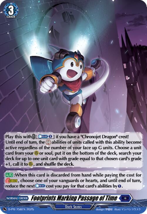 Image for Footprints Marking Passage of Time (Foil) (D-PR/756) (D-PR/756EN) [D Promo Cards] - Cardfight Vanguard