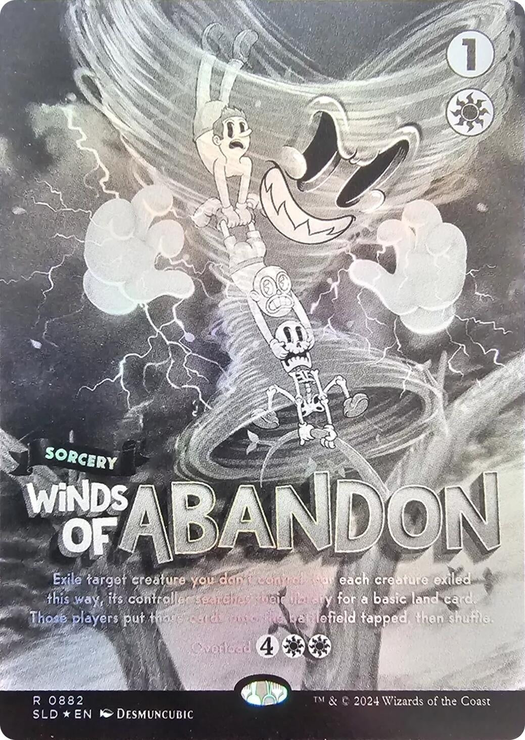 Image for Winds of Abandon (Black & White Foil) (882) (Secret Lair Drop Series) - Magic: The Gathering