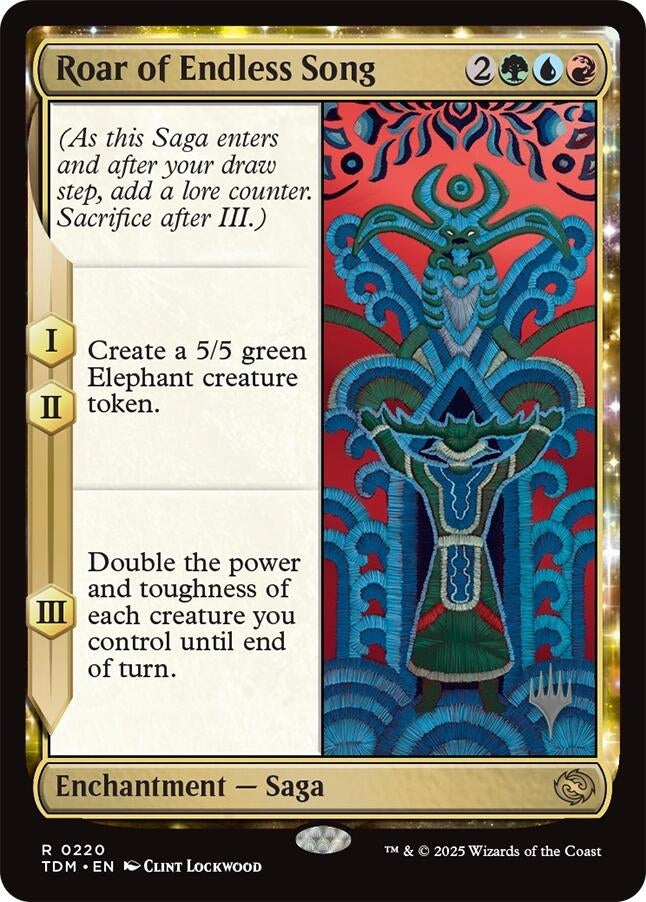 Image for Roar of Endless Song (220) (Promo Pack: Tarkir: Dragonstorm) - Magic: The Gathering