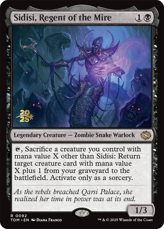 Image for Sidisi, Regent of the Mire (92) (Prerelease Cards) - Magic: The Gathering
