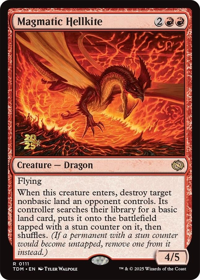 Image for Magmatic Hellkite (111) (Prerelease Cards) - Magic: The Gathering