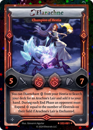 Image for Flarachne - Champion of Hestia (Stellar) (SS2-081) (Shattered Stars Chapter 2 [SS2]) - Elestrals