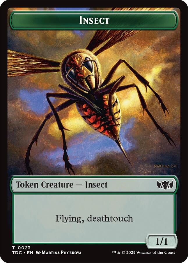 Image for Insect (0023) // Wall Double-Sided Token (23 // 7) (Commander: Tarkir: Dragonstorm) - Magic: The Gathering