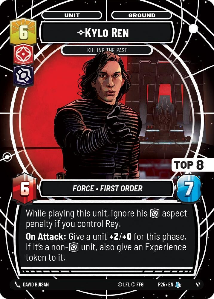 Image for Kylo Ren - Killing the Past (Top 8) (47) (Organized Play Promos) - Star Wars: Unlimited