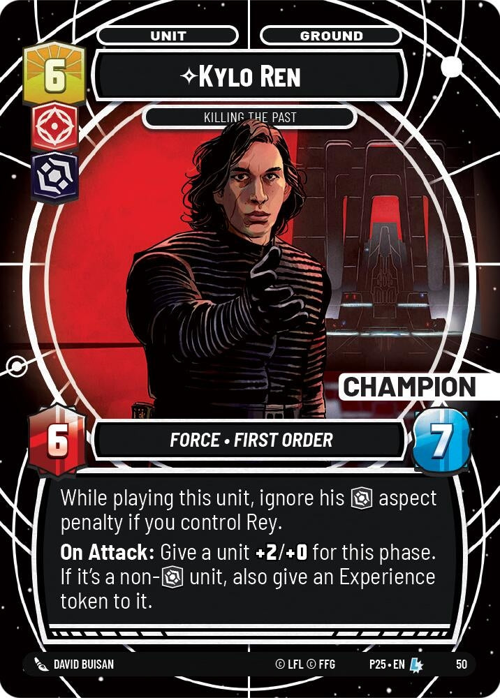 Image for Kylo Ren - Killing the Past (Champion) (50) (Organized Play Promos) - Star Wars: Unlimited