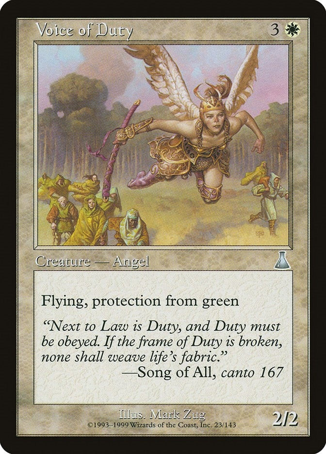 Voice of Duty (23) [UDS] - MTG Single