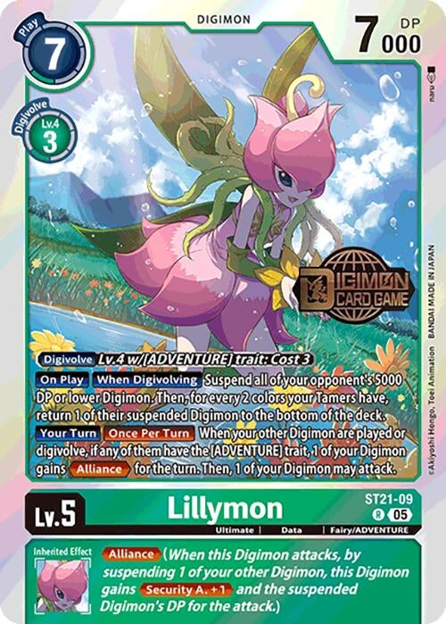 Image for Lillymon (ST21-09 R) (Starter Deck 21: Hero of Hope Release Event Cards) - Digimon Card Game