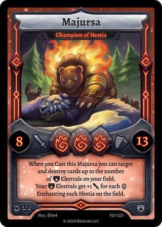 Image for Majursa - Champion of Hestia (FST-021) (Divine Champions: Firestorm) - Elestrals