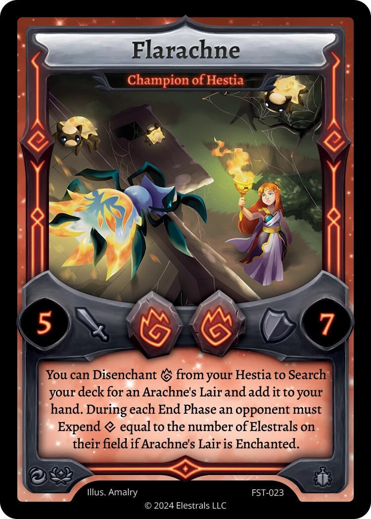Image for Flarachne - Champion of Hestia (FST-023) (Divine Champions: Firestorm) - Elestrals