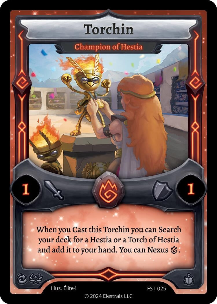 Image for Torchin - Champion of Hestia (FST-025) (Divine Champions: Firestorm) - Elestrals