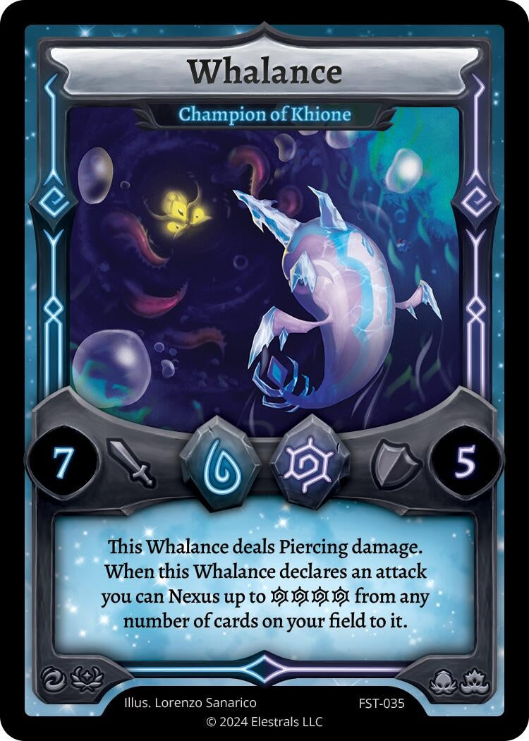 Image for Whalance - Champion of Khione (FST-035) (Divine Champions: Firestorm) - Elestrals