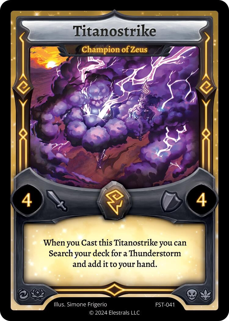 Image for Titanostrike - Champion of Zeus (FST-041) (Divine Champions: Firestorm) - Elestrals