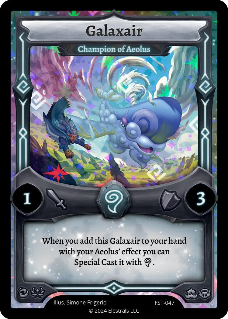 Image for Galaxair - Champion of Aeolus (FST-047) (Divine Champions: Firestorm) - Elestrals