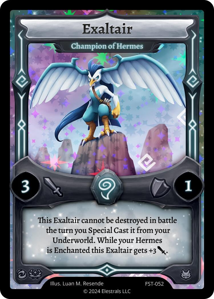 Image for Exaltair - Champion of Hermes (FST-052) (Divine Champions: Firestorm) - Elestrals