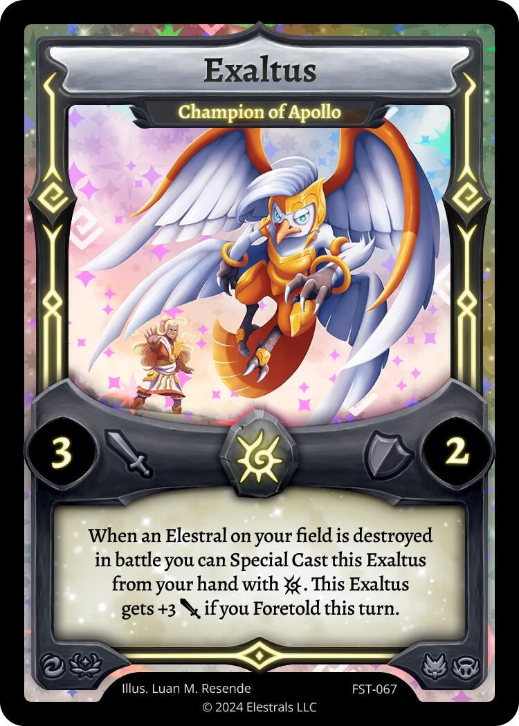 Image for Exaltus - Champion of Apollo (FST-067) (Divine Champions: Firestorm) - Elestrals