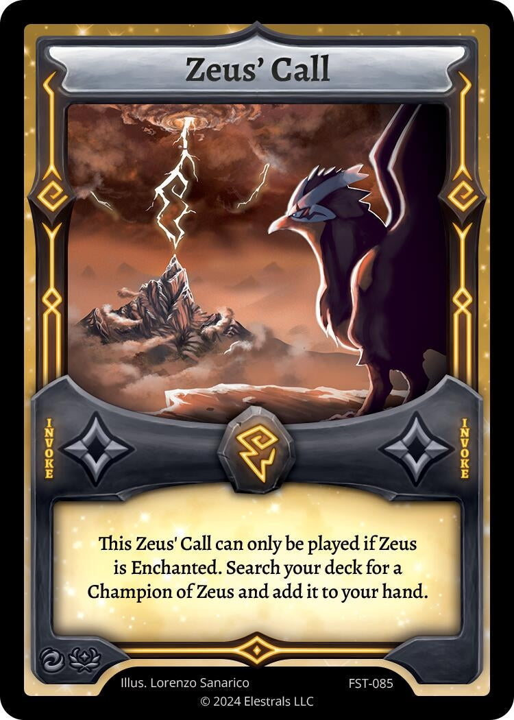 Image for Zeus' Call (FST-085) (Divine Champions: Firestorm) - Elestrals