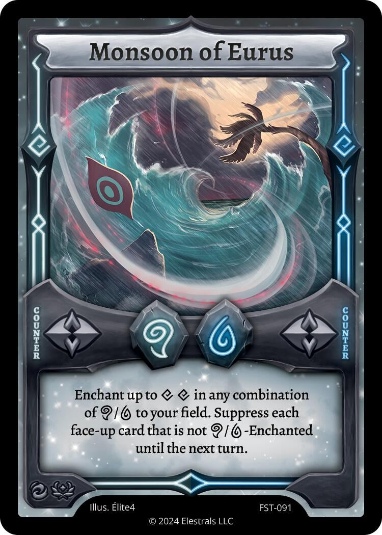 Image for Monsoon of Eurus (FST-091) (Divine Champions: Firestorm) - Elestrals