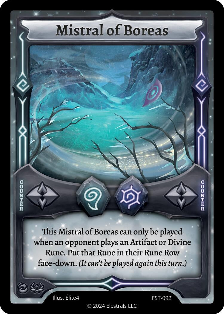 Image for Mistral of Boreas (FST-092) (Divine Champions: Firestorm) - Elestrals