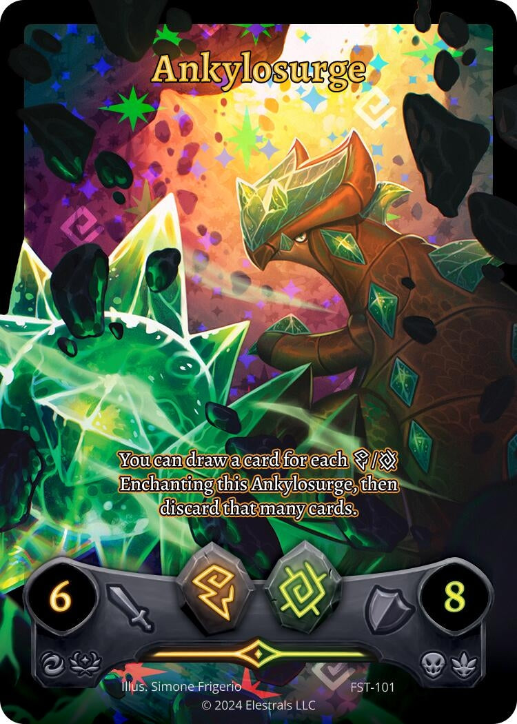 Image for Ankylosurge (Full Art) (FST-101) (Divine Champions: Firestorm) - Elestrals