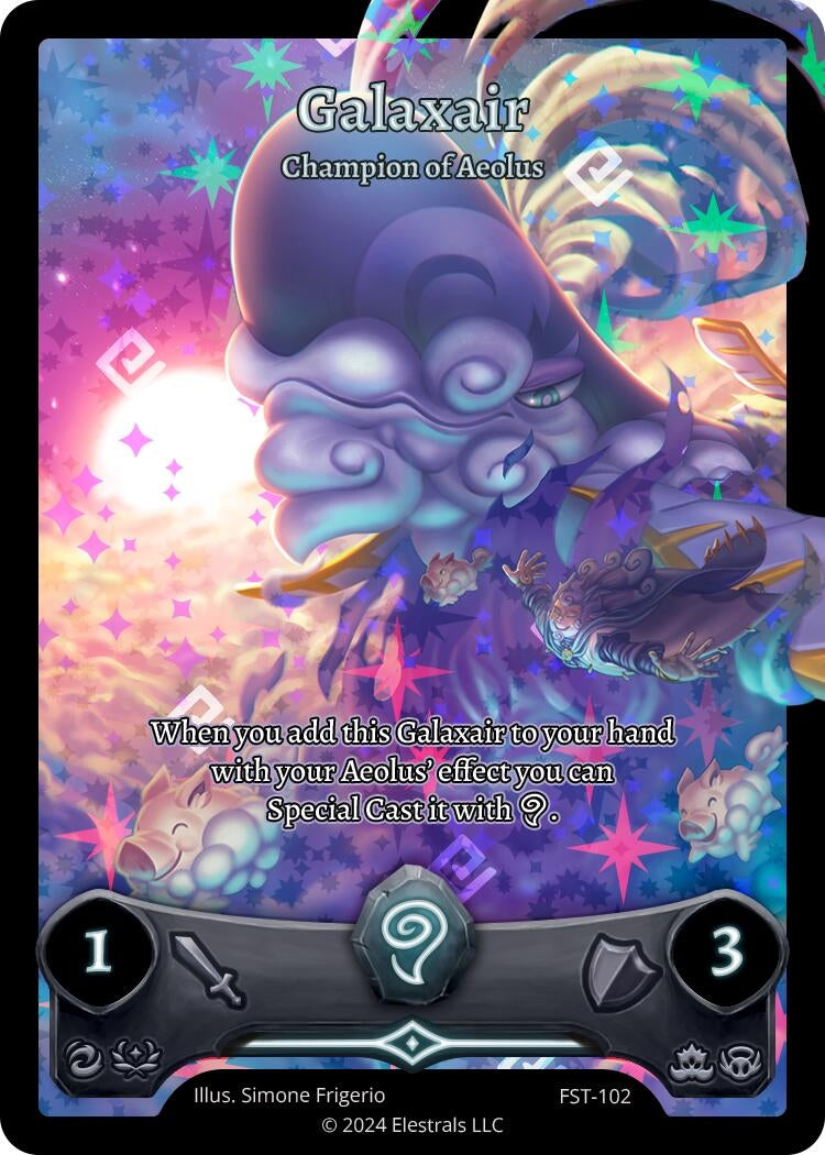 Image for Galaxair - Champion of Aeolus (Full Art) (FST-102) (Divine Champions: Firestorm) - Elestrals