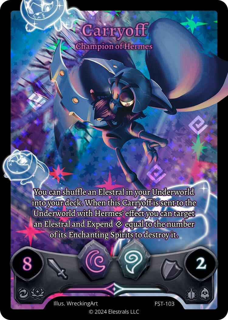 Image for Carryoff - Champion of Hermes (Full Art) (FST-103) (Divine Champions: Firestorm) - Elestrals