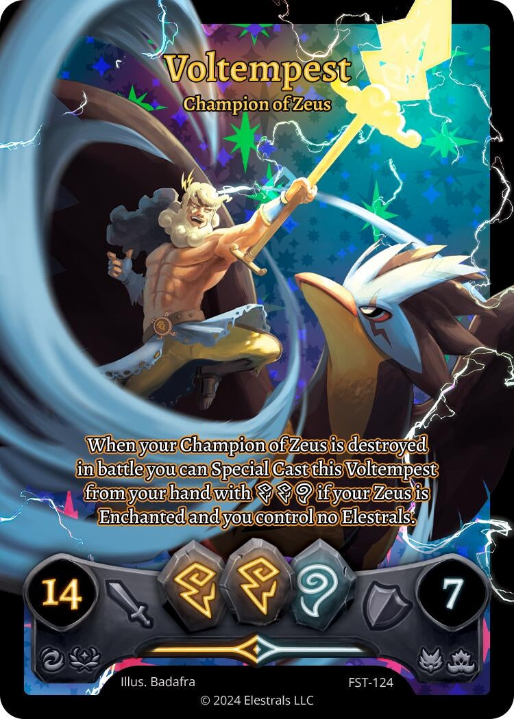 Image for Voltempest - Champion of Zeus (Box Topper) (FST-124) (Divine Champions: Firestorm) - Elestrals