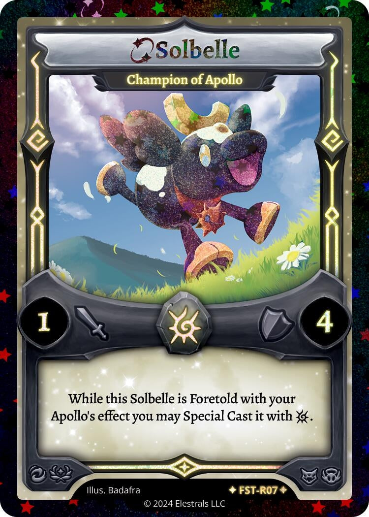 Image for Solbelle - Champion of Apollo (Stellar) (FST-R07) (Divine Champions: Firestorm) - Elestrals