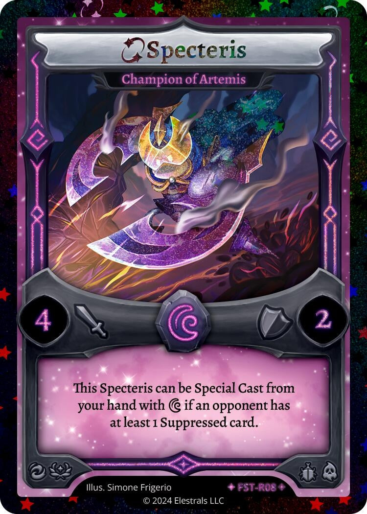 Image for Specteris - Champion of Artemis (Stellar) (FST-R08) (Divine Champions: Firestorm) - Elestrals