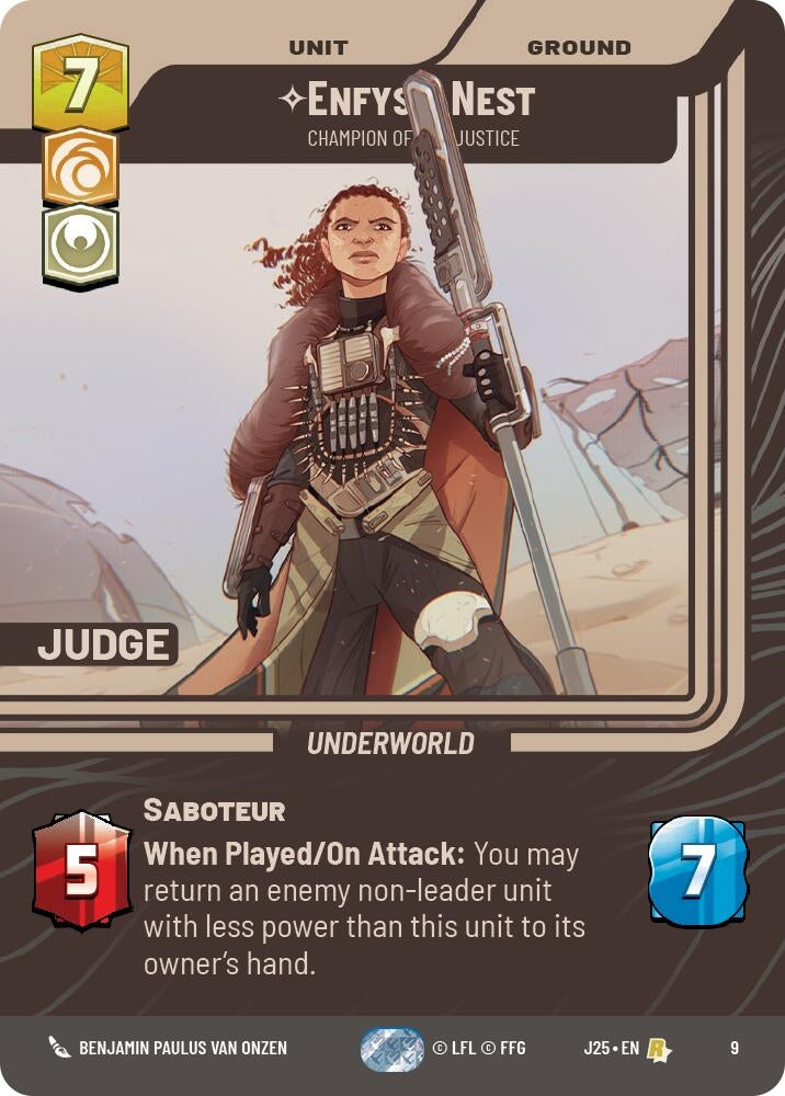 Image for Enfys Nest - Champion of Justice (9) (Judge Promos) - Star Wars: Unlimited