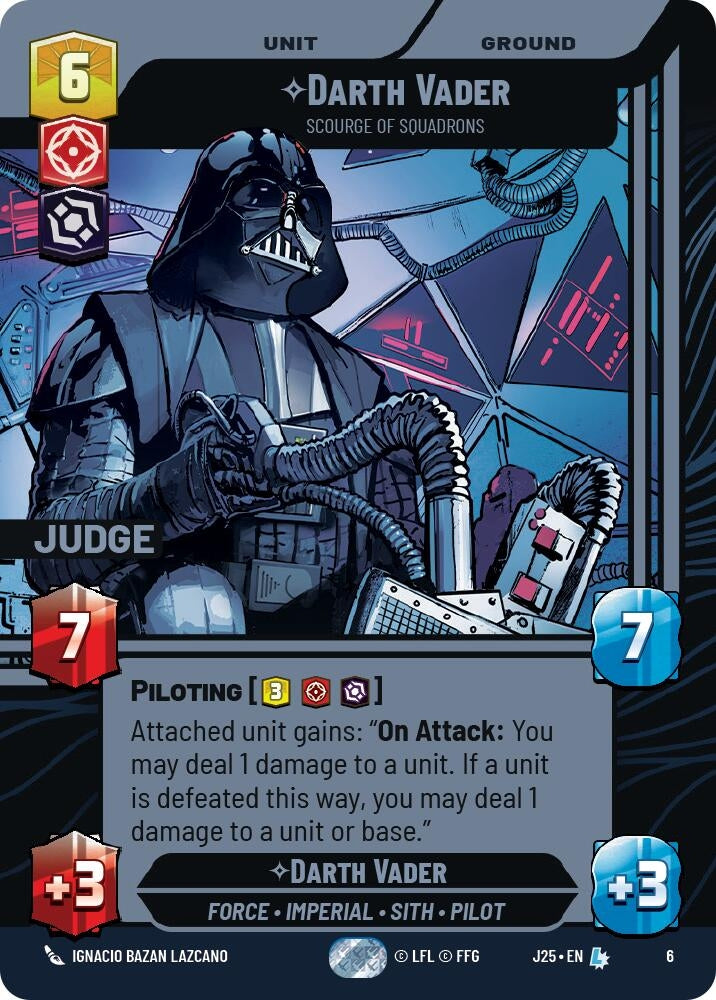 Image for Darth Vader - Scourge of Squadrons (6) (Judge Promos) - Star Wars: Unlimited