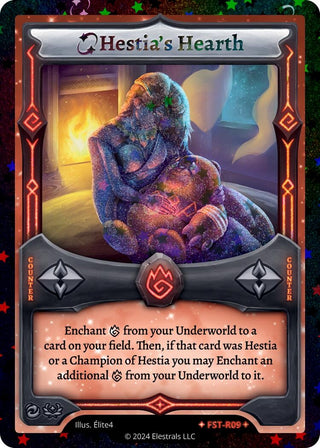 Image for Hestia's Hearth (Stellar) (FST-R09) (Divine Champions: Firestorm Starter Decks) - Elestrals
