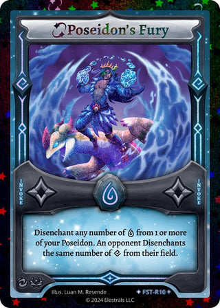 Image for Poseidon's Fury (Stellar) (FST-R10) (Divine Champions: Firestorm Starter Decks) - Elestrals