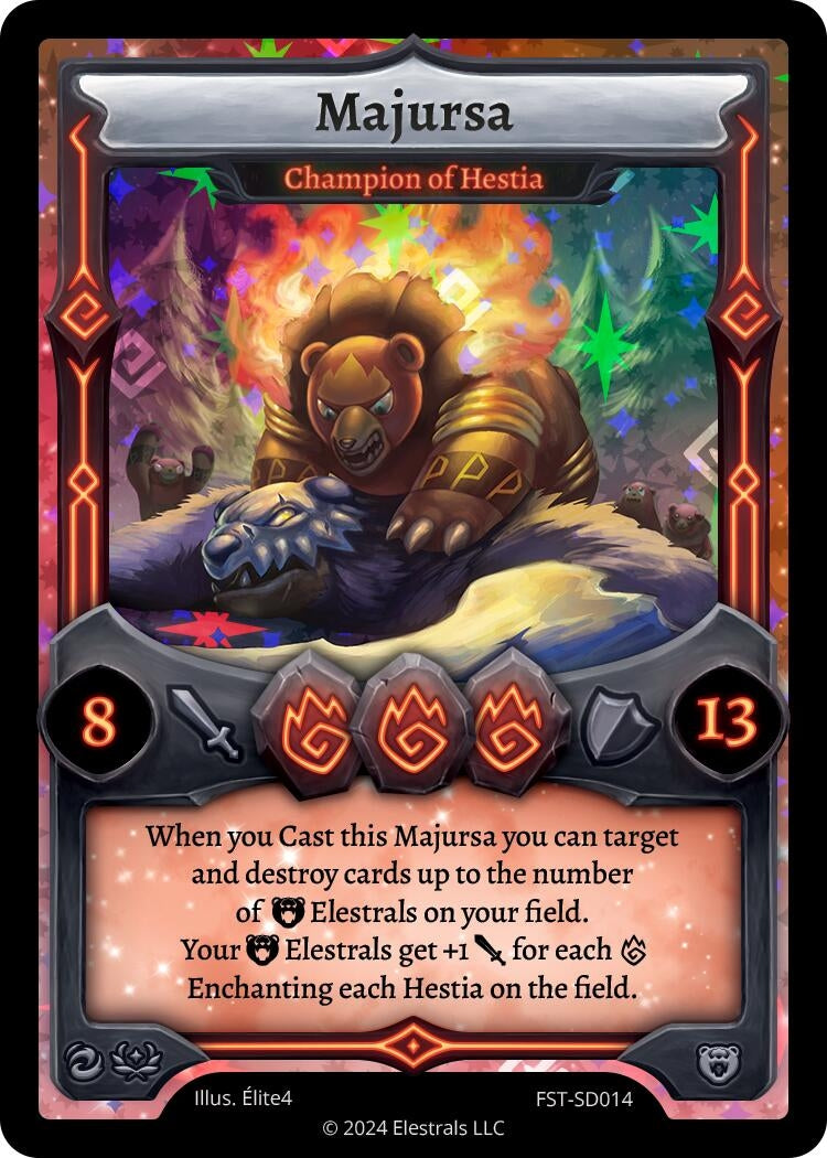 Image for Majursa - Champion of Hestia (FST-SD014) (Divine Champions: Firestorm Starter Decks) - Elestrals