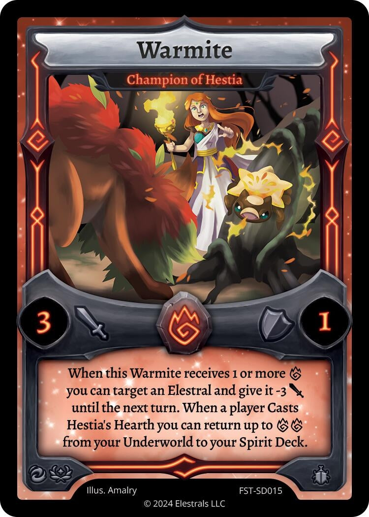 Image for Warmite - Champion of Hestia (FST-SD015) (Divine Champions: Firestorm Starter Decks) - Elestrals