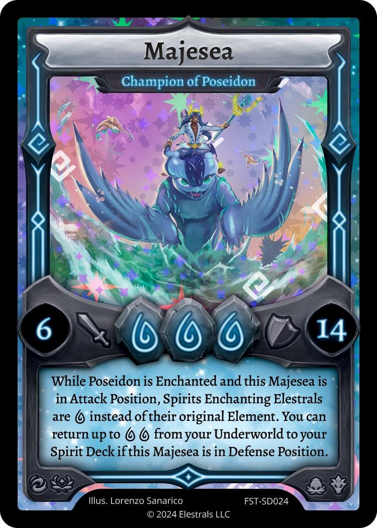 Image for Majesea - Champion of Poseidon (FST-SD024) (Divine Champions: Firestorm Starter Decks) - Elestrals