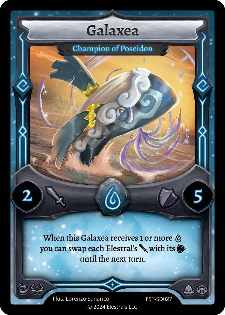 Image for Galaxea - Champion of Poseidon (FST-SD027) (Divine Champions: Firestorm Starter Decks) - Elestrals