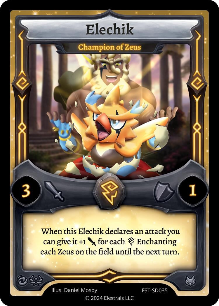 Image for Elechik - Champion of Zeus (FST-SD035) (Divine Champions: Firestorm Starter Decks) - Elestrals